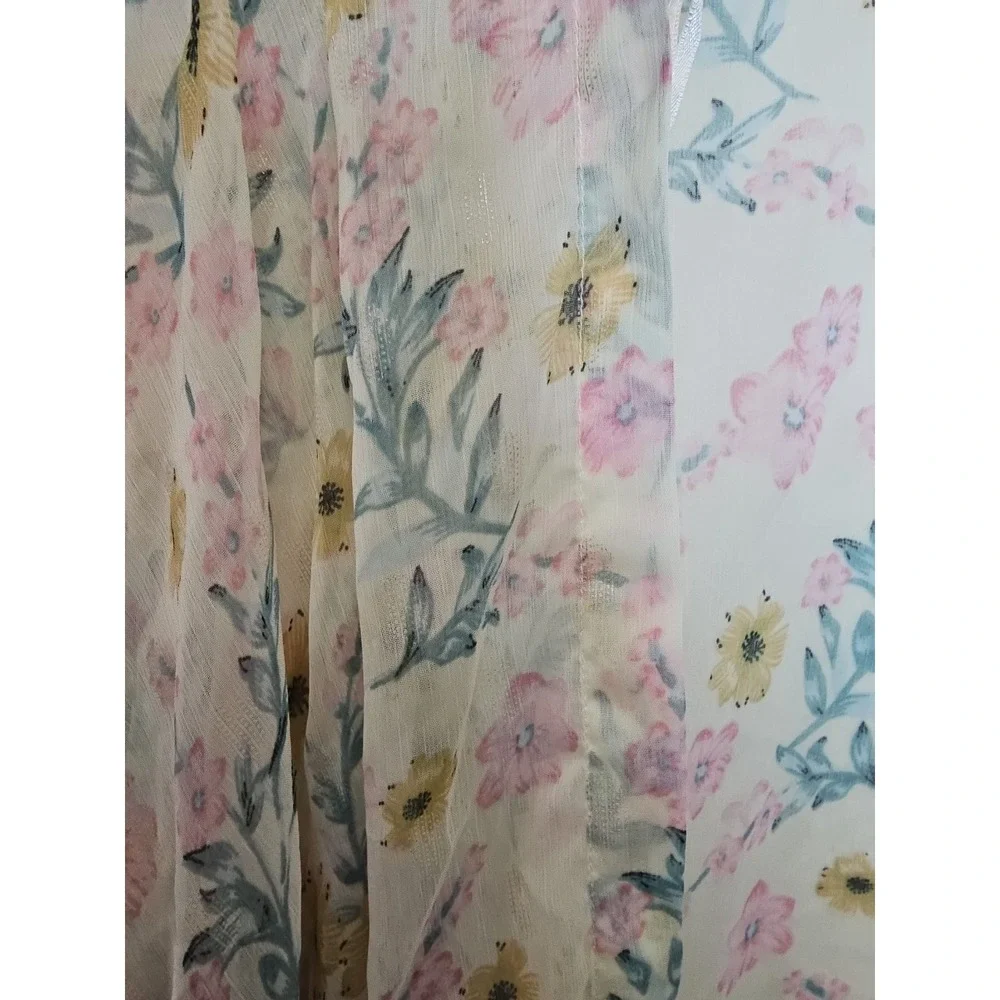 Charlie Paige Cover Up‎ KIMONO style L/XL Sheer Loose Fit